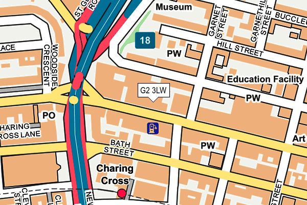 G2 3LW map - OS OpenMap – Local (Ordnance Survey)