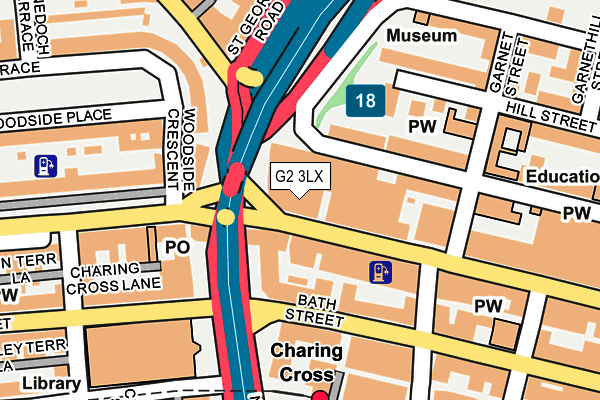 G2 3LX map - OS OpenMap – Local (Ordnance Survey)