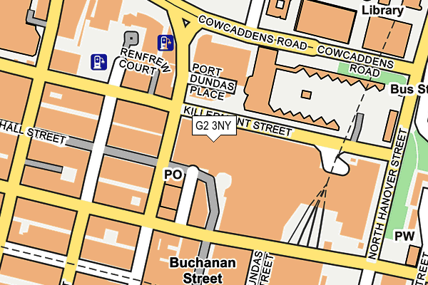 G2 3NY map - OS OpenMap – Local (Ordnance Survey)