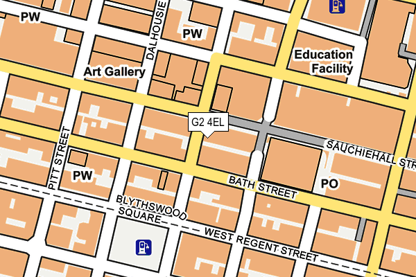 G2 4EL map - OS OpenMap – Local (Ordnance Survey)