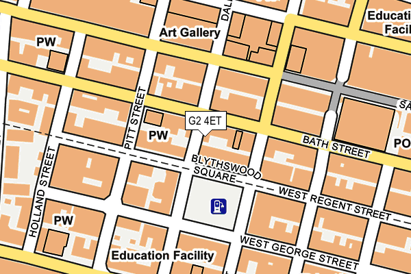 G2 4ET map - OS OpenMap – Local (Ordnance Survey)