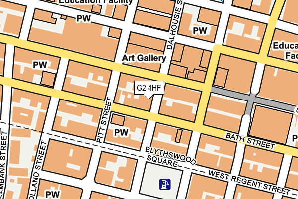 G2 4HF map - OS OpenMap – Local (Ordnance Survey)