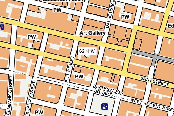 G2 4HW map - OS OpenMap – Local (Ordnance Survey)