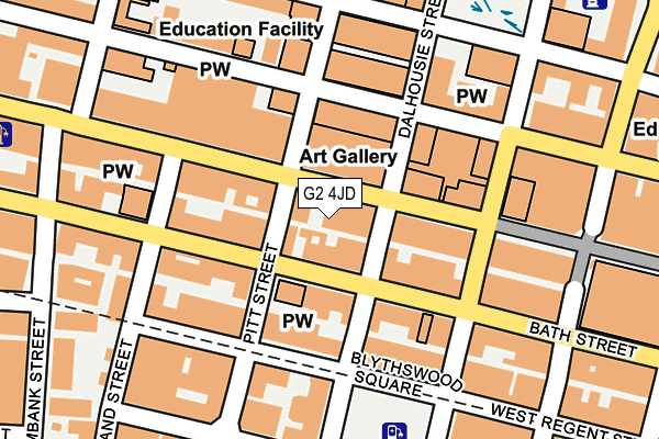 G2 4JD map - OS OpenMap – Local (Ordnance Survey)