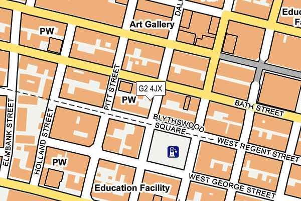 G2 4JX map - OS OpenMap – Local (Ordnance Survey)