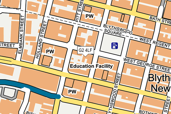 G2 4LF map - OS OpenMap – Local (Ordnance Survey)