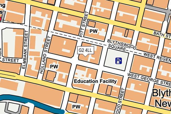 G2 4LL map - OS OpenMap – Local (Ordnance Survey)