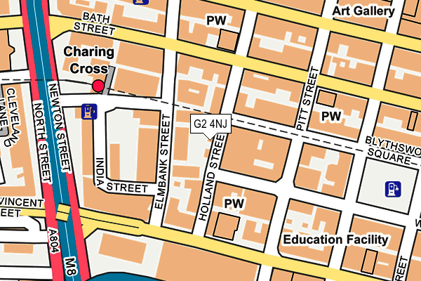 G2 4NJ map - OS OpenMap – Local (Ordnance Survey)