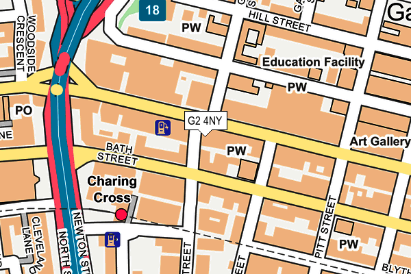 G2 4NY map - OS OpenMap – Local (Ordnance Survey)