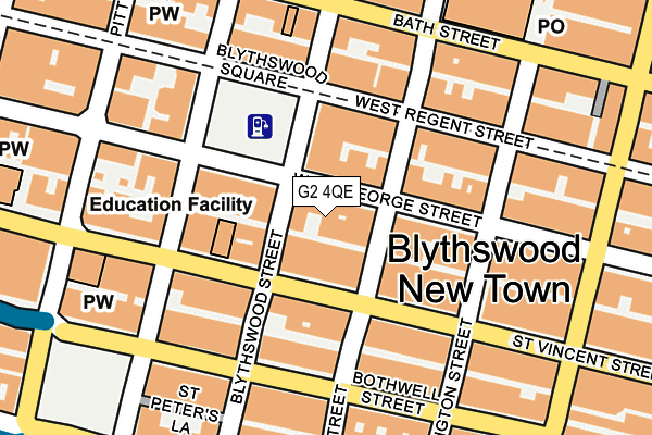 G2 4QE map - OS OpenMap – Local (Ordnance Survey)