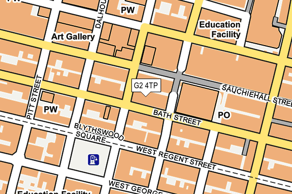 G2 4TP map - OS OpenMap – Local (Ordnance Survey)