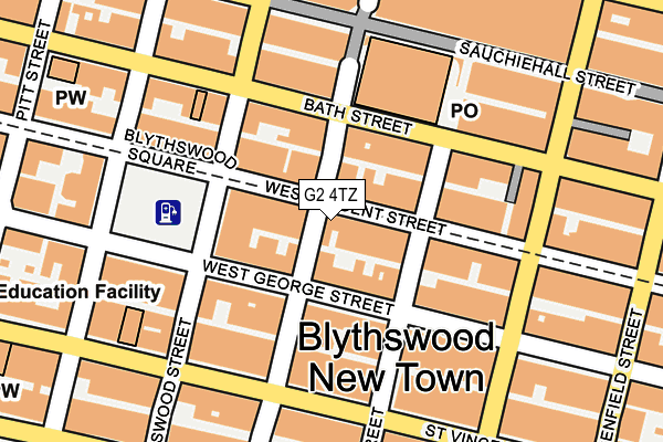 G2 4TZ map - OS OpenMap – Local (Ordnance Survey)