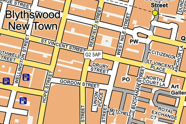G2 5AP map - OS OpenMap – Local (Ordnance Survey)