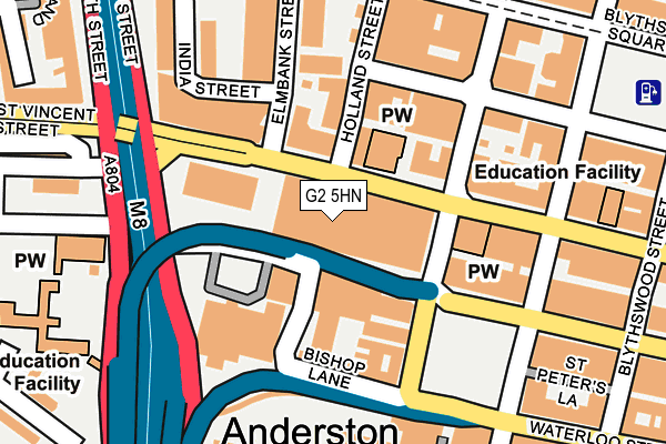 G2 5HN map - OS OpenMap – Local (Ordnance Survey)