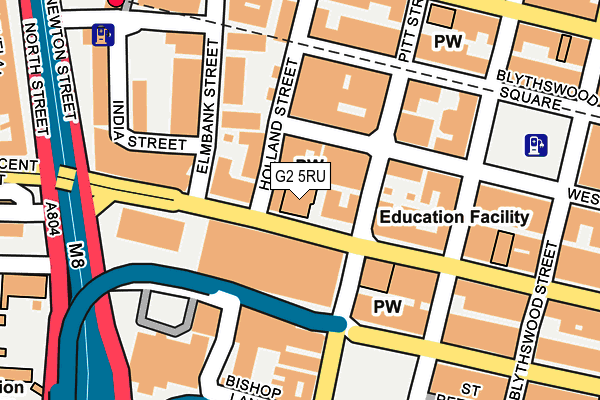 G2 5RU map - OS OpenMap – Local (Ordnance Survey)