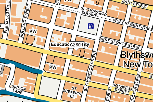 G2 5SH map - OS OpenMap – Local (Ordnance Survey)