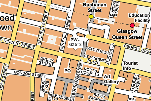 G2 5TS map - OS OpenMap – Local (Ordnance Survey)