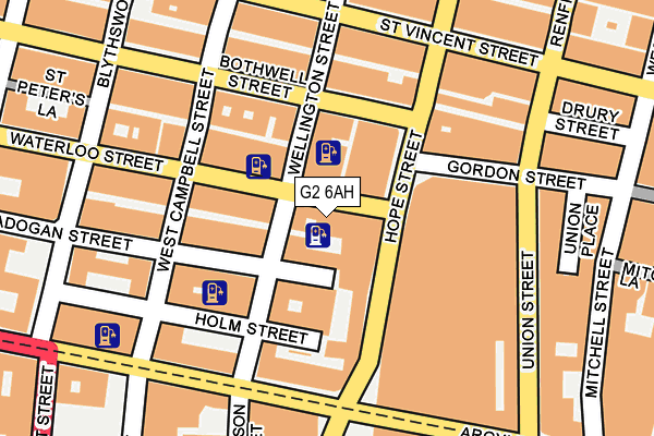 G2 6AH map - OS OpenMap – Local (Ordnance Survey)