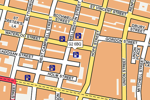 G2 6BQ map - OS OpenMap – Local (Ordnance Survey)