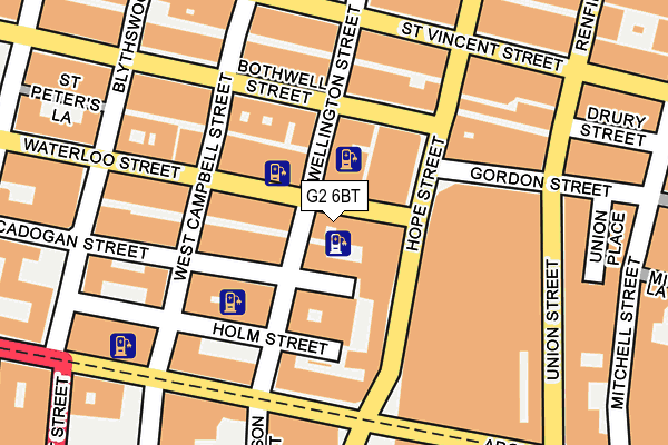G2 6BT map - OS OpenMap – Local (Ordnance Survey)