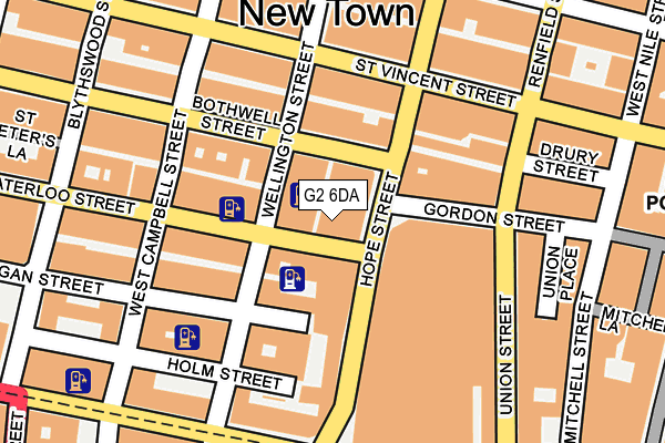 G2 6DA map - OS OpenMap – Local (Ordnance Survey)