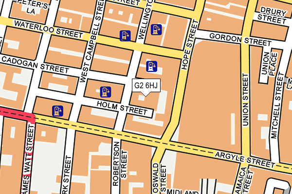 G2 6HJ map - OS OpenMap – Local (Ordnance Survey)