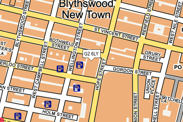 G2 6LY map - OS OpenMap – Local (Ordnance Survey)