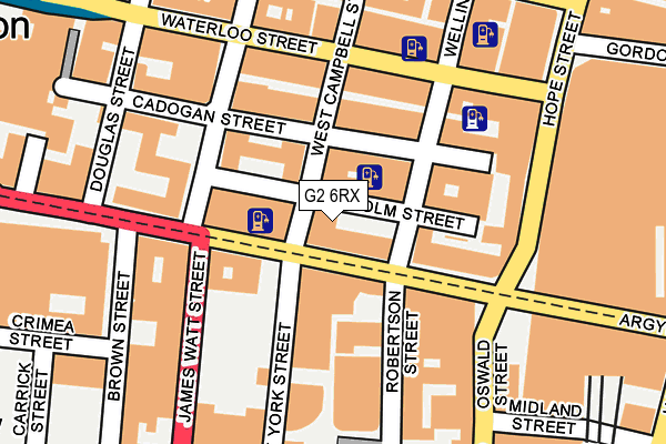 G2 6RX map - OS OpenMap – Local (Ordnance Survey)