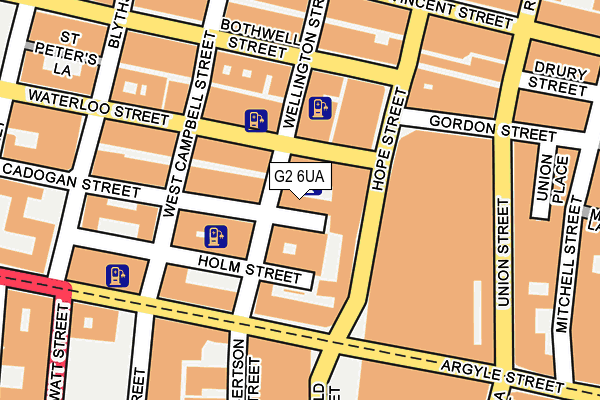 G2 6UA map - OS OpenMap – Local (Ordnance Survey)