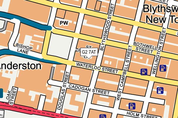 G2 7AT map - OS OpenMap – Local (Ordnance Survey)