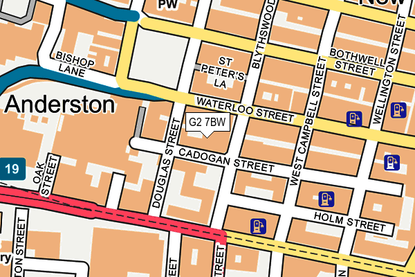 G2 7BW map - OS OpenMap – Local (Ordnance Survey)