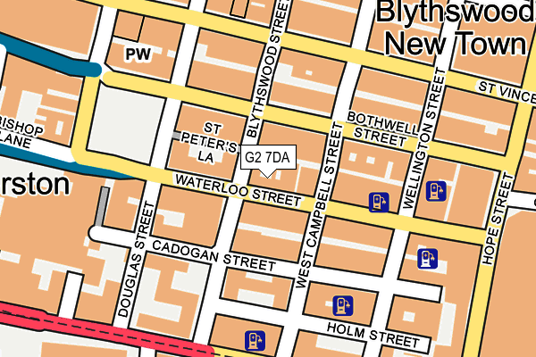 G2 7DA map - OS OpenMap – Local (Ordnance Survey)