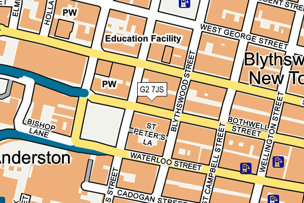 G2 7JS map - OS OpenMap – Local (Ordnance Survey)