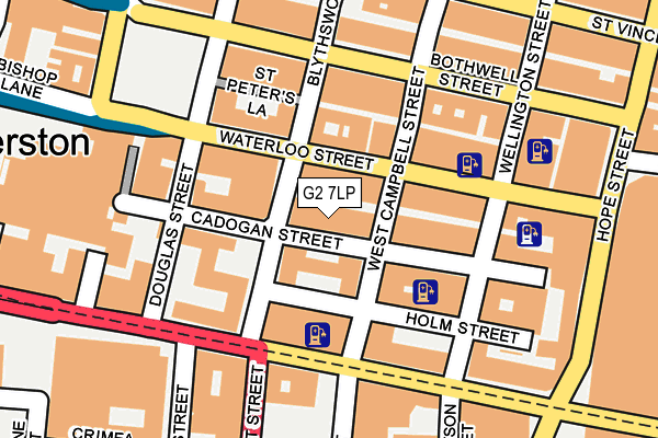 G2 7LP map - OS OpenMap – Local (Ordnance Survey)