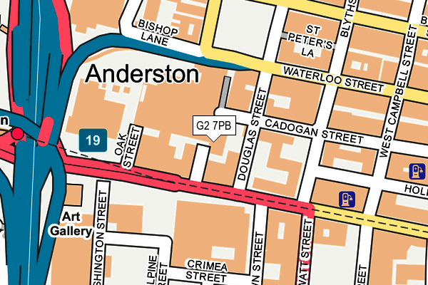 G2 7PB map - OS OpenMap – Local (Ordnance Survey)