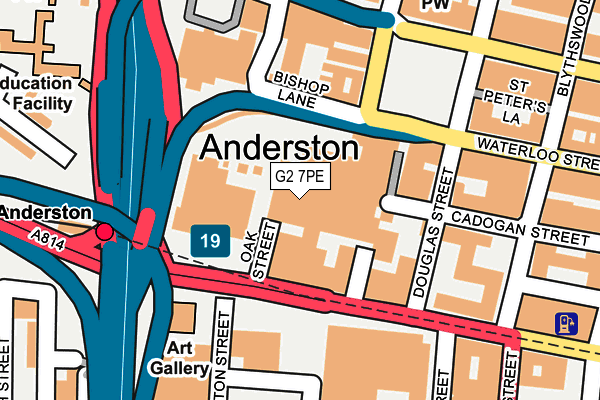 G2 7PE map - OS OpenMap – Local (Ordnance Survey)