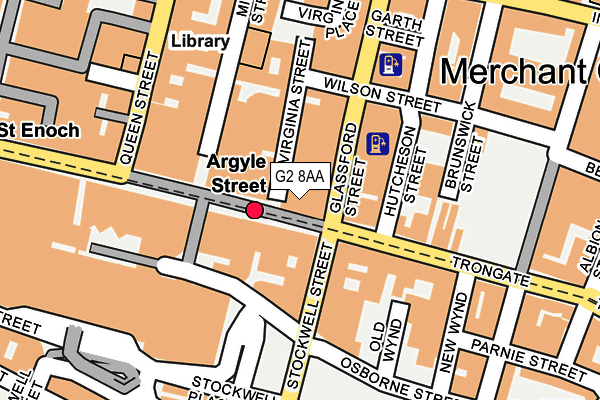 G2 8AA map - OS OpenMap – Local (Ordnance Survey)