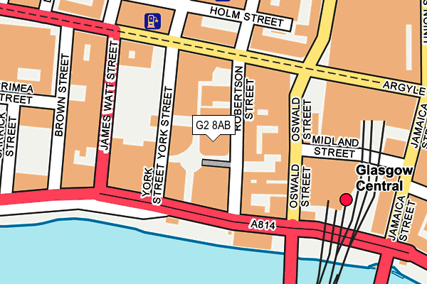 G2 8AB map - OS OpenMap – Local (Ordnance Survey)