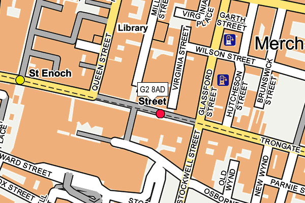 G2 8AD map - OS OpenMap – Local (Ordnance Survey)
