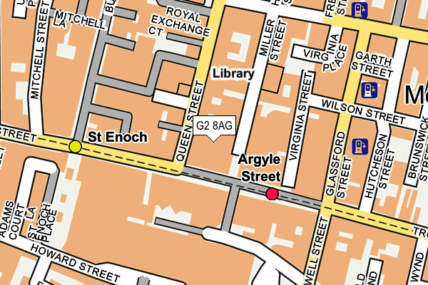 G2 8AG map - OS OpenMap – Local (Ordnance Survey)