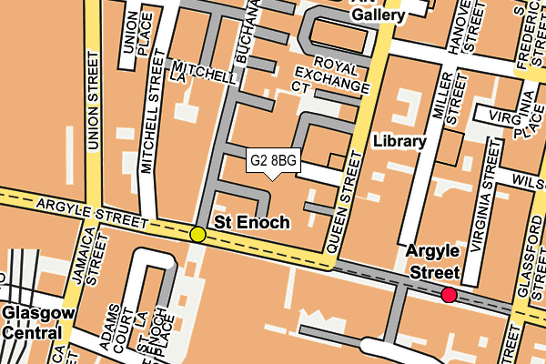 G2 8BG map - OS OpenMap – Local (Ordnance Survey)