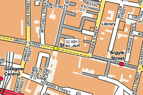 G2 8BH map - OS OpenMap – Local (Ordnance Survey)