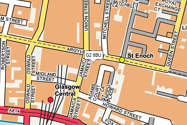 G2 8BU map - OS OpenMap – Local (Ordnance Survey)