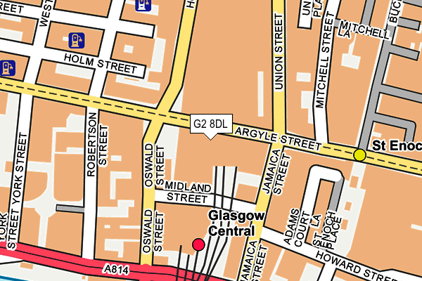 G2 8DL map - OS OpenMap – Local (Ordnance Survey)