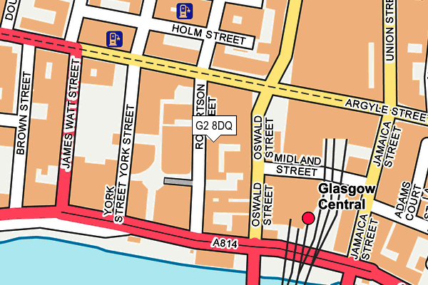G2 8DQ map - OS OpenMap – Local (Ordnance Survey)