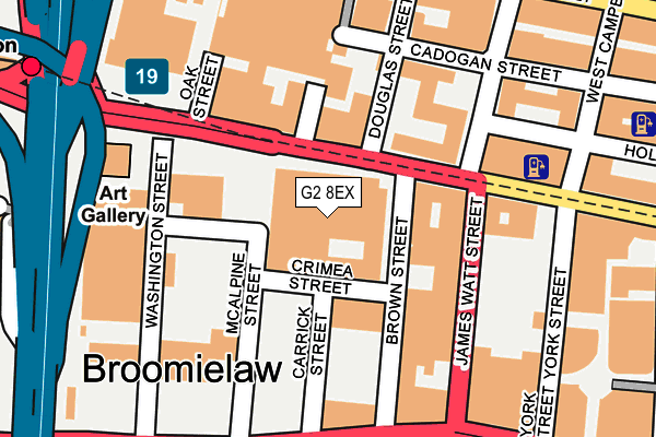 G2 8EX map - OS OpenMap – Local (Ordnance Survey)