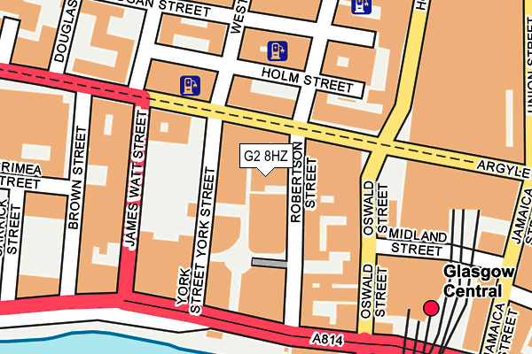 G2 8HZ map - OS OpenMap – Local (Ordnance Survey)