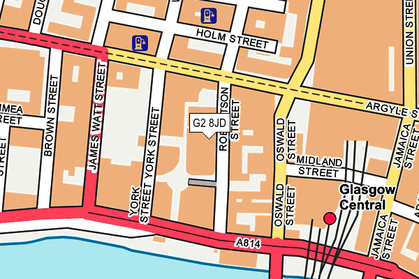 G2 8JD map - OS OpenMap – Local (Ordnance Survey)