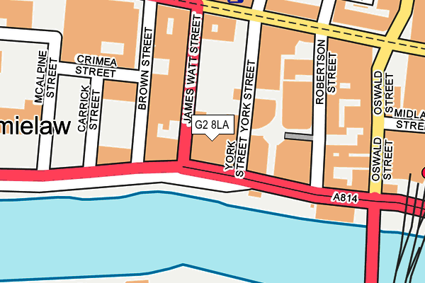 G2 8LA map - OS OpenMap – Local (Ordnance Survey)