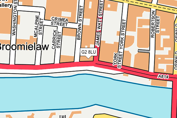 G2 8LU map - OS OpenMap – Local (Ordnance Survey)